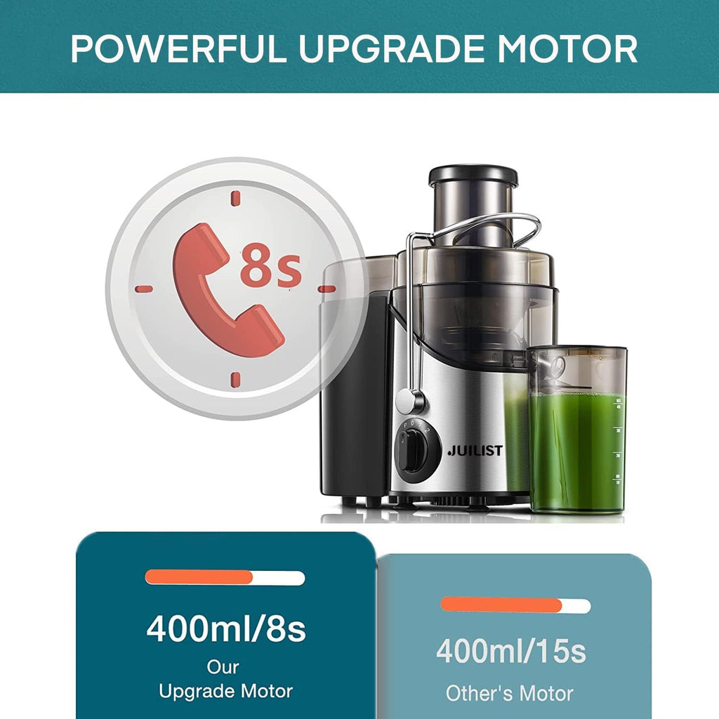 Juicer Machines, Juilist 3" Wide Mouth, Max 800W, 3-Speed 400W Easy-Clean