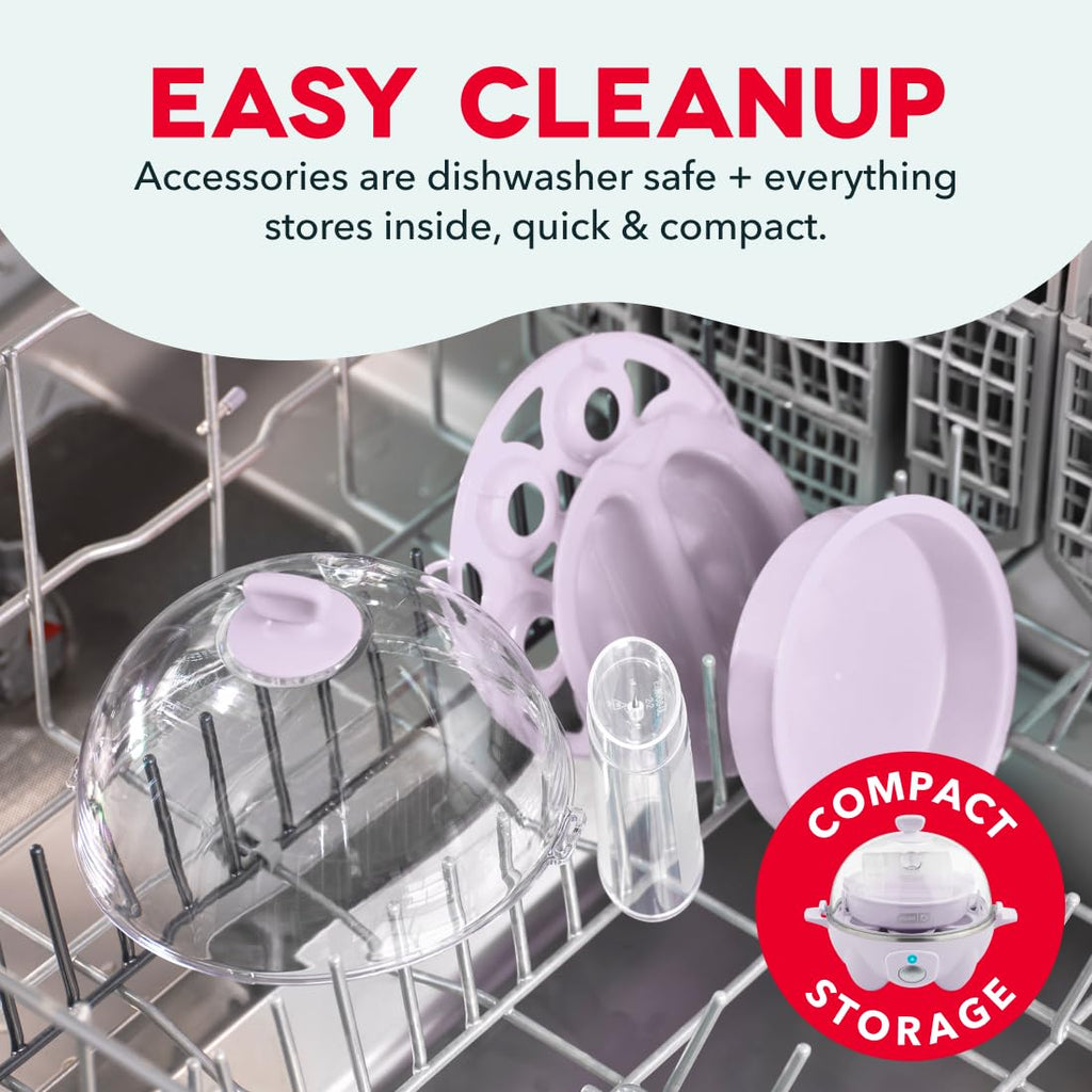 Dash Rapid Egg Cooker, 7 Hard Boiled Eggs, Aqua | Electric Egg Poacher