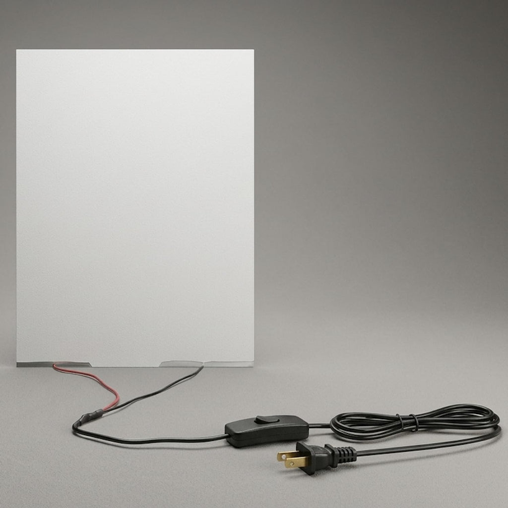 (8” x 12”) PDLC Smart Film for Windows, Switchable Electric Smart Film | Self-adhesive switchable smart film, smart glass film, smart window film, smart tint for home windows, electric privacy film