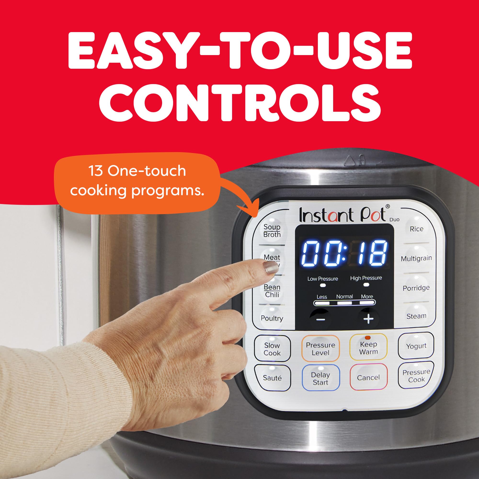 Instant Pot Duo 7-in-1 Electric Pressure Cooker, Slow Cooker, Rice