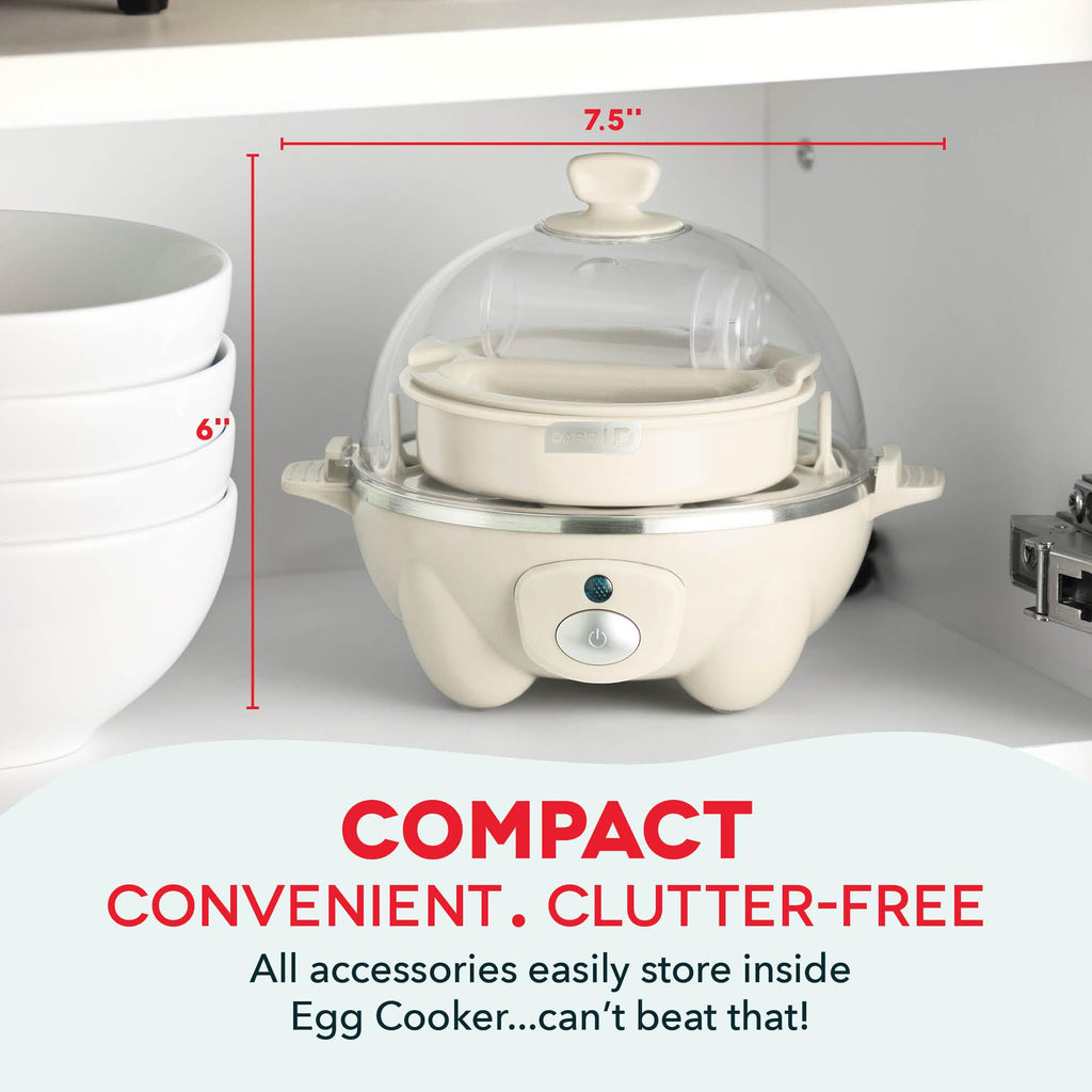 Dash Rapid Egg Cooker, 7 Hard Boiled Eggs, Aqua | Electric Egg Poacher