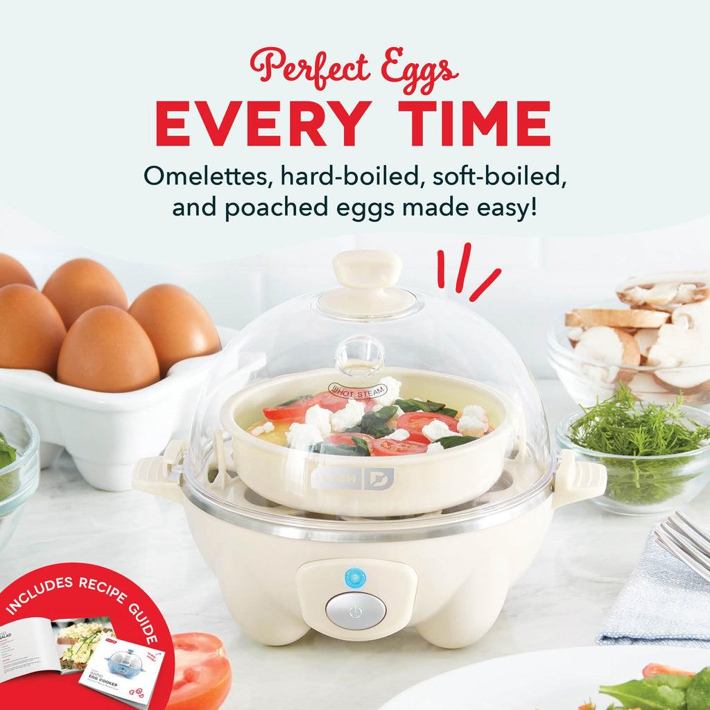 Dash Rapid Egg Cooker, 7 Hard Boiled Eggs, Aqua | Electric Egg Poacher