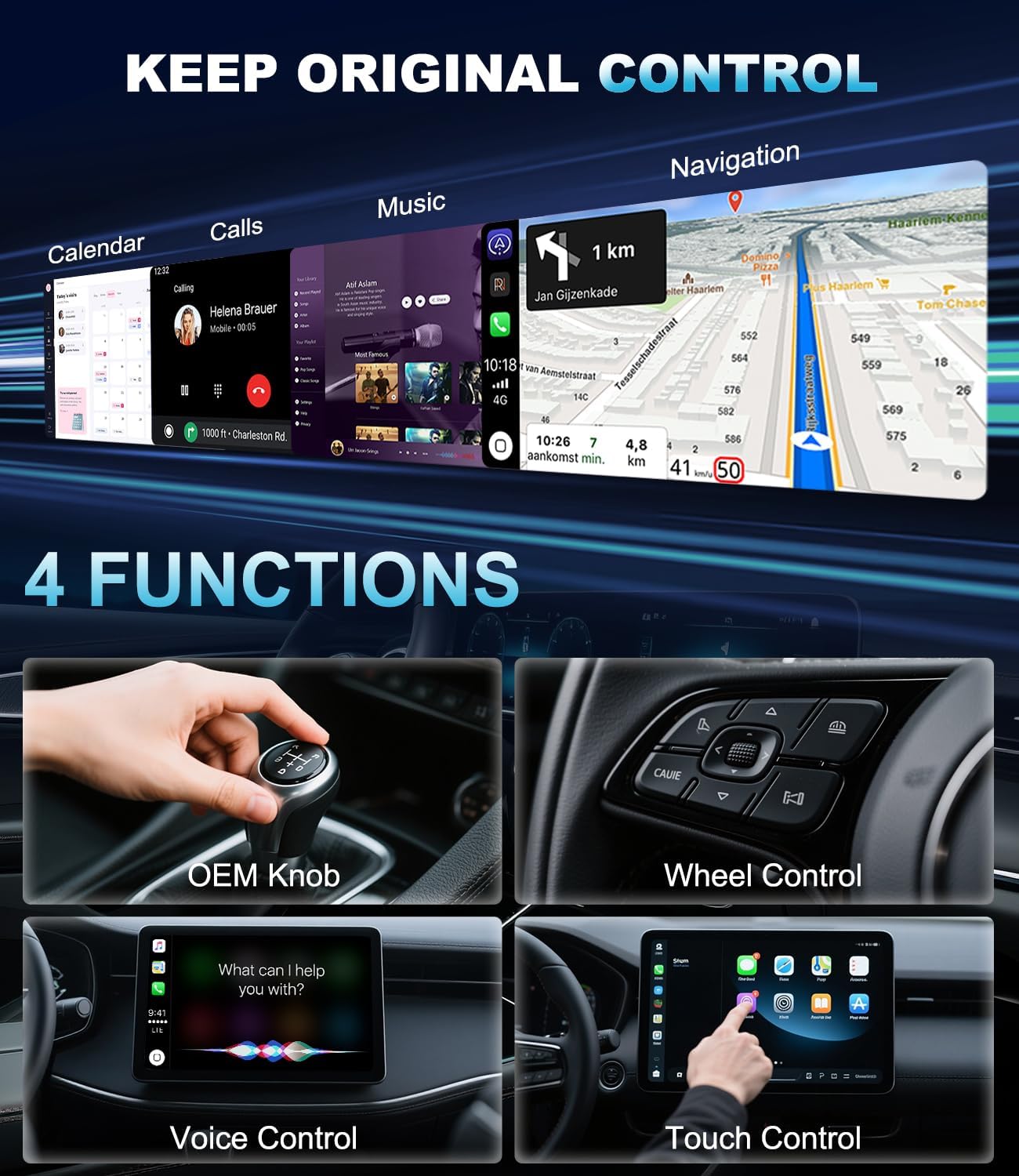2026 Wireless CarPlay Adapter for Apple, Convert Wired to CarPlay Wireless Adapter, USB-C/Type-C Design, Plug & Play, Car Play Dongle Stick Only for Apple Wired CarPlay Cars & for iPhone iOS 10+