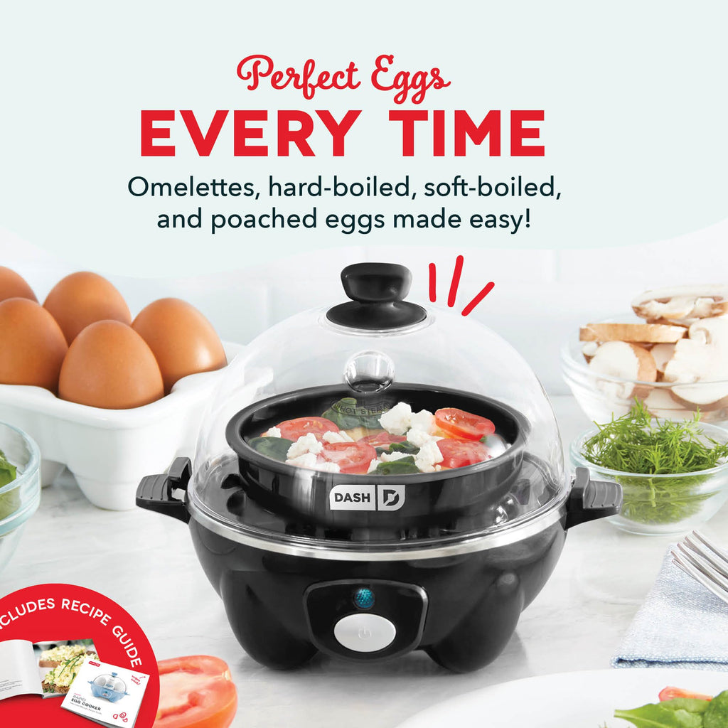 Dash Rapid Egg Cooker, 7 Hard Boiled Eggs, Aqua | Electric Egg Poacher
