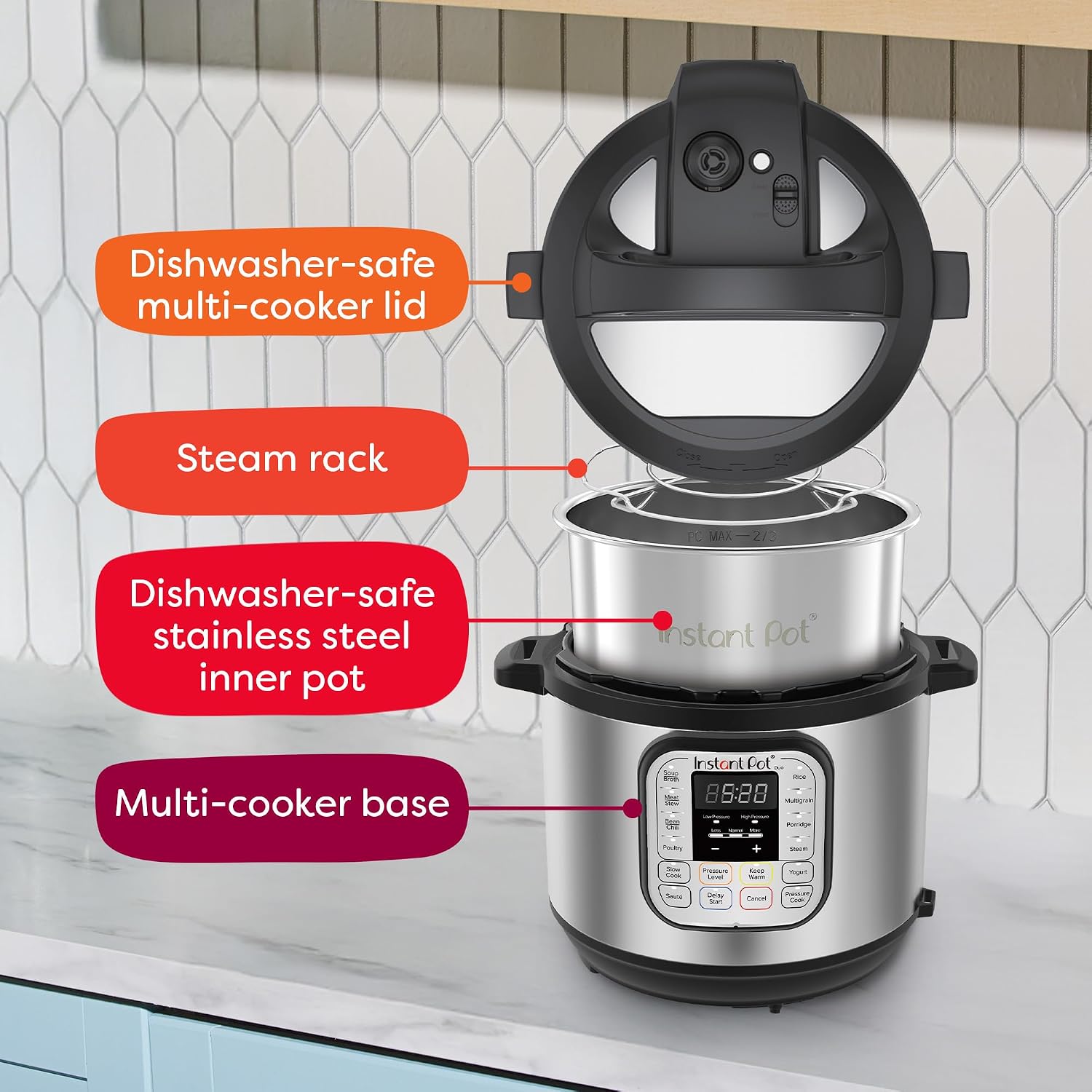 Instant Pot Duo 7-in-1 Electric Pressure Cooker, Slow Cooker, Rice