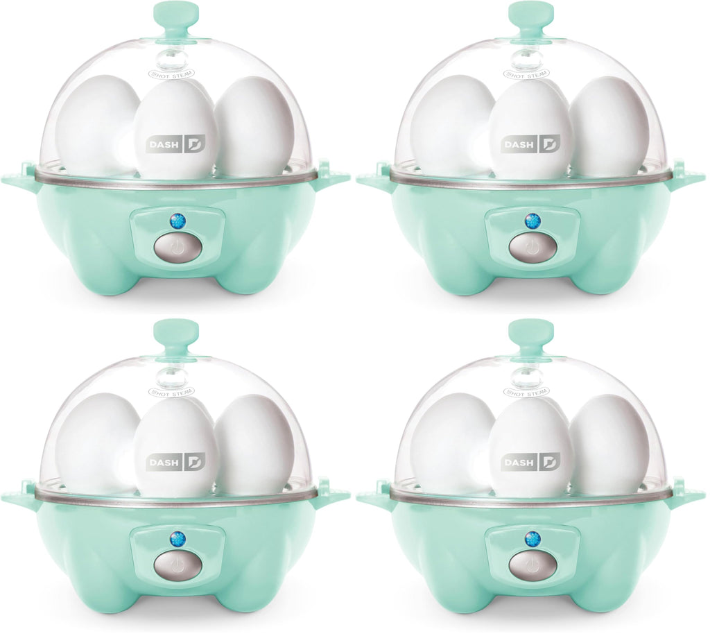 Dash Rapid Egg Cooker, 7 Hard Boiled Eggs, Aqua | Electric Egg Poacher