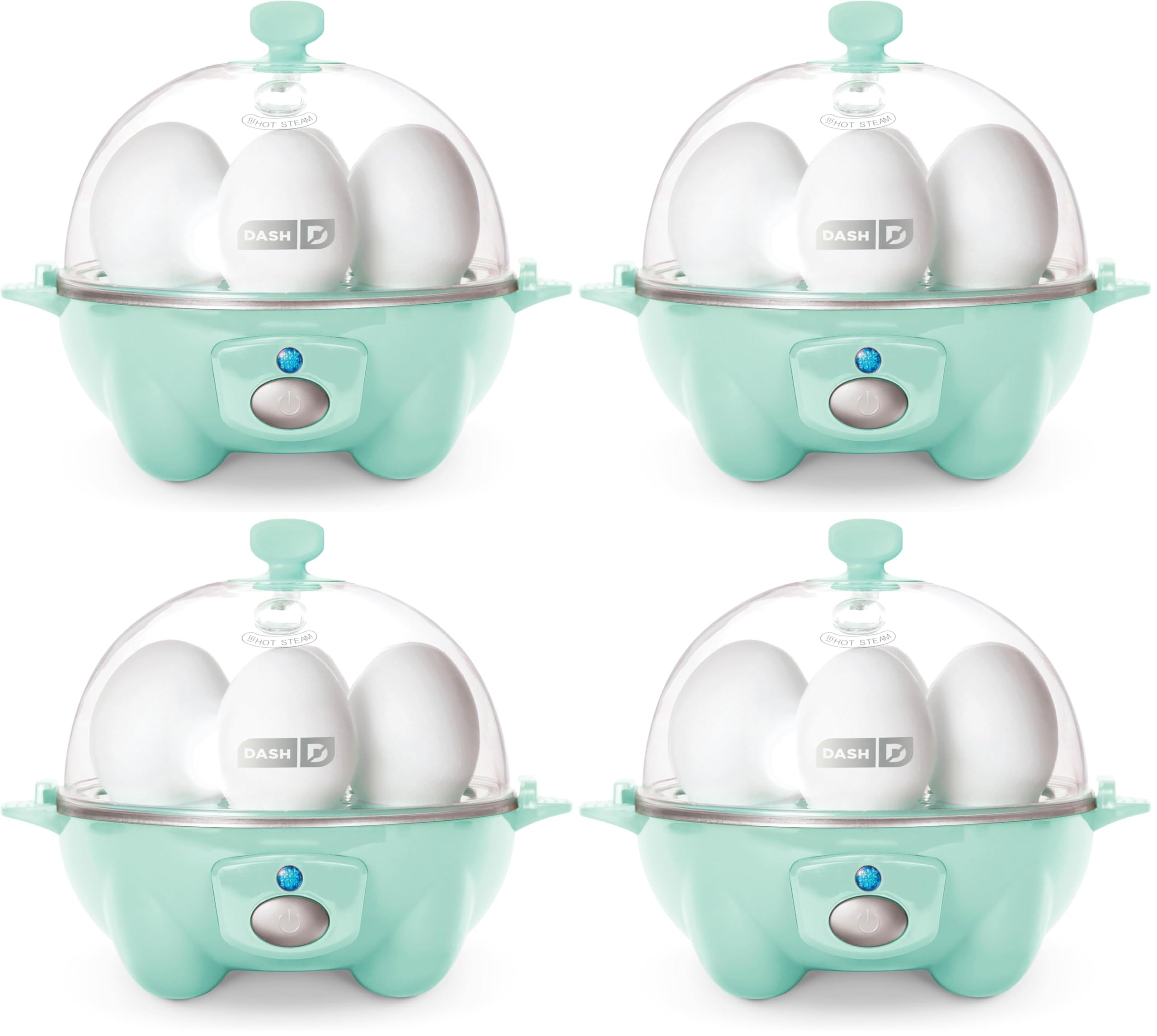 Dash Rapid Egg Cooker, 7 Hard Boiled Eggs, Aqua | Electric Egg Poacher