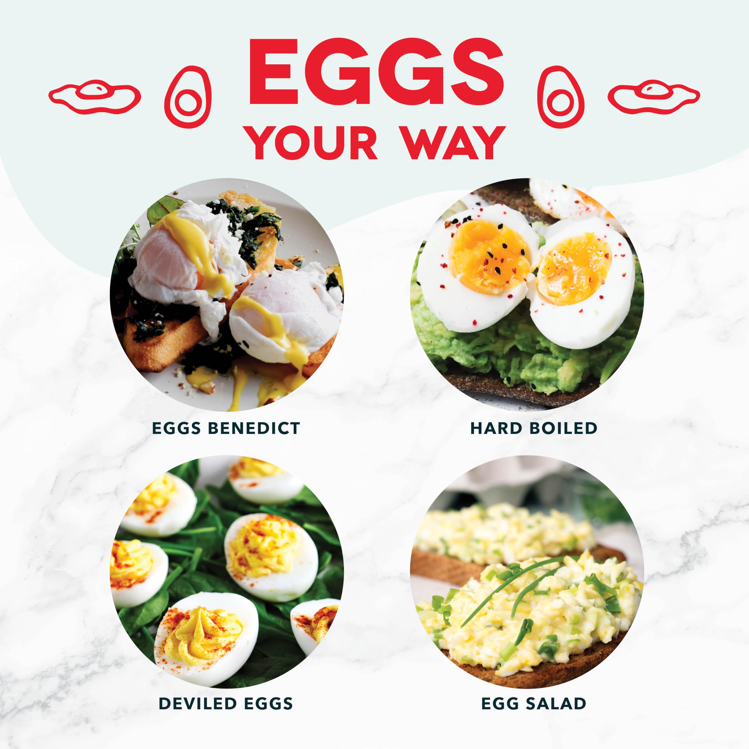 Dash Rapid Egg Cooker, 7 Hard Boiled Eggs, Aqua | Electric Egg Poacher
