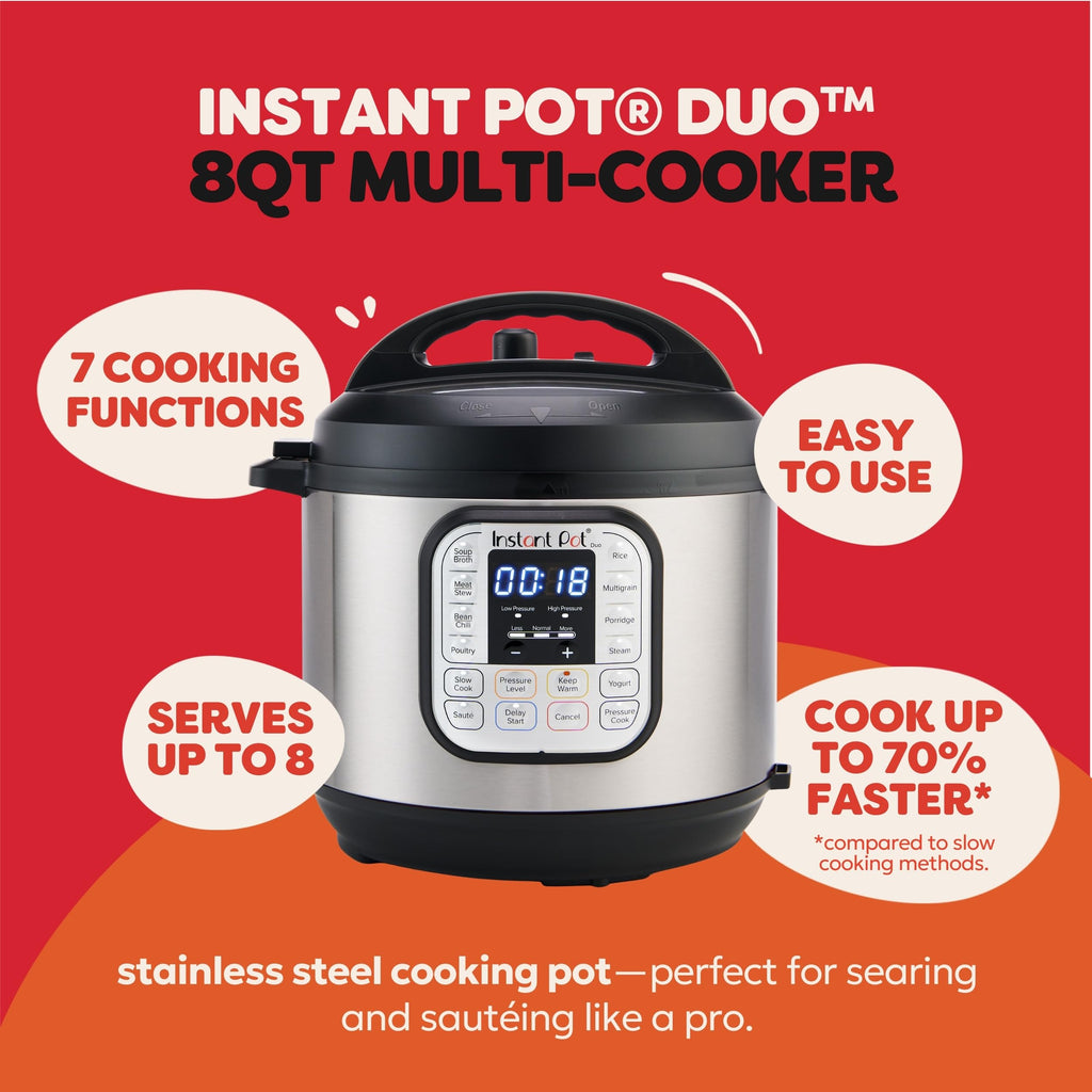 Instant Pot Duo 7-in-1 Electric Pressure Cooker, Slow Cooker, Rice