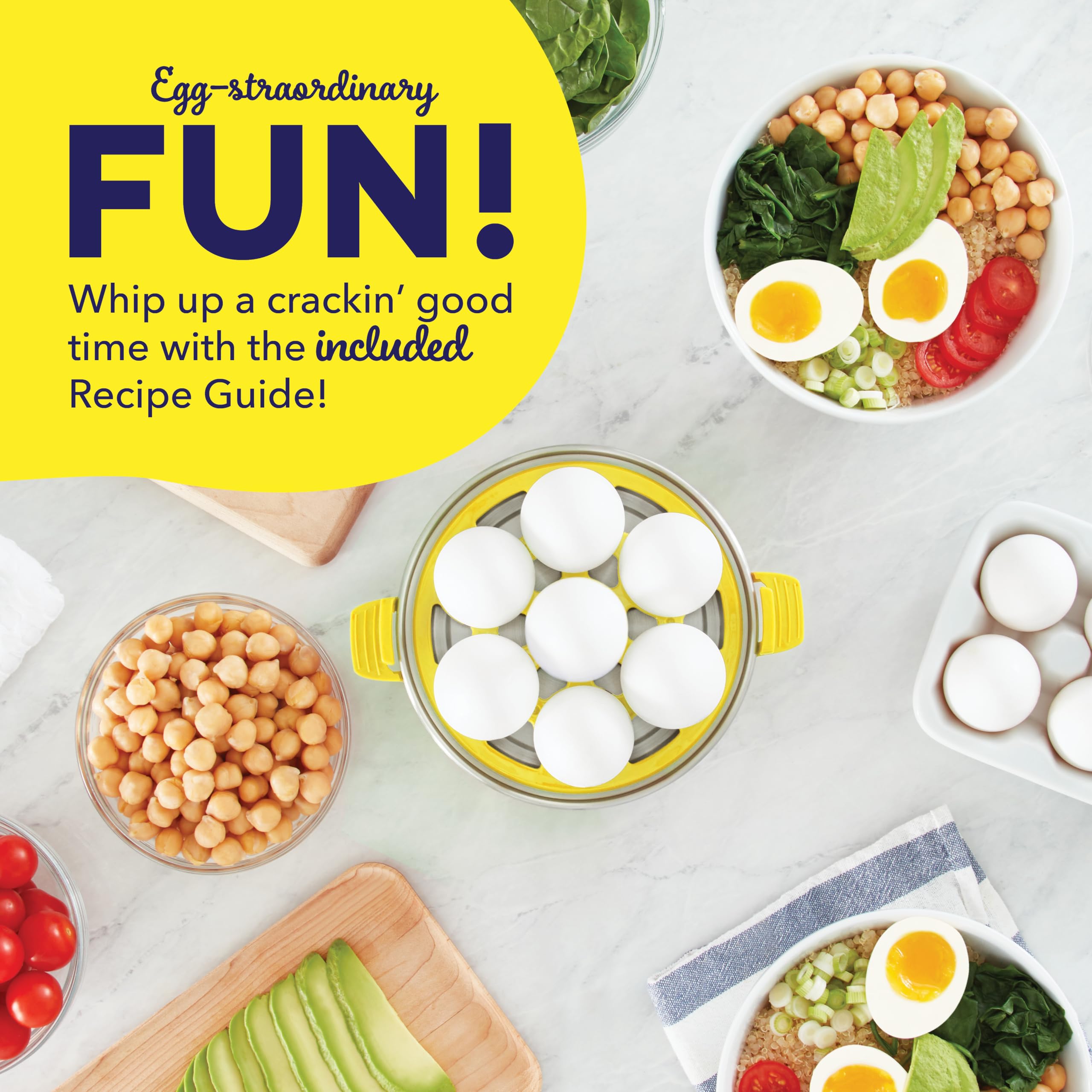 Dash Rapid Egg Cooker, 7 Hard Boiled Eggs, Aqua | Electric Egg Poacher