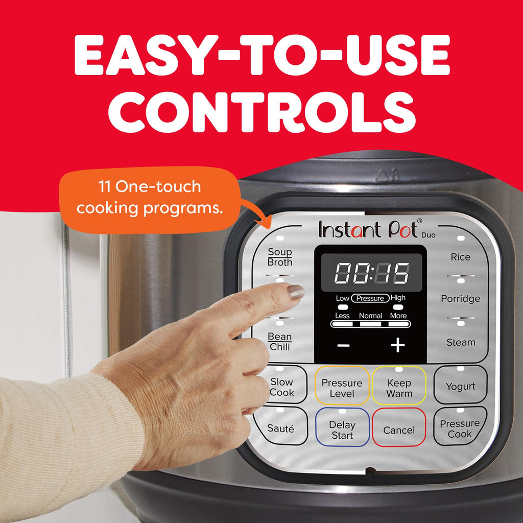 Instant Pot Duo 7-in-1 Electric Pressure Cooker, Slow Cooker, Rice