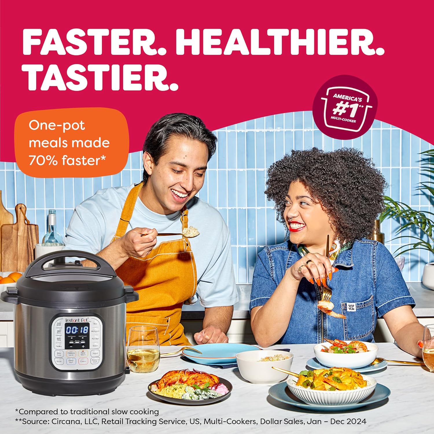 Instant Pot Duo 7-in-1 Electric Pressure Cooker, Slow Cooker, Rice
