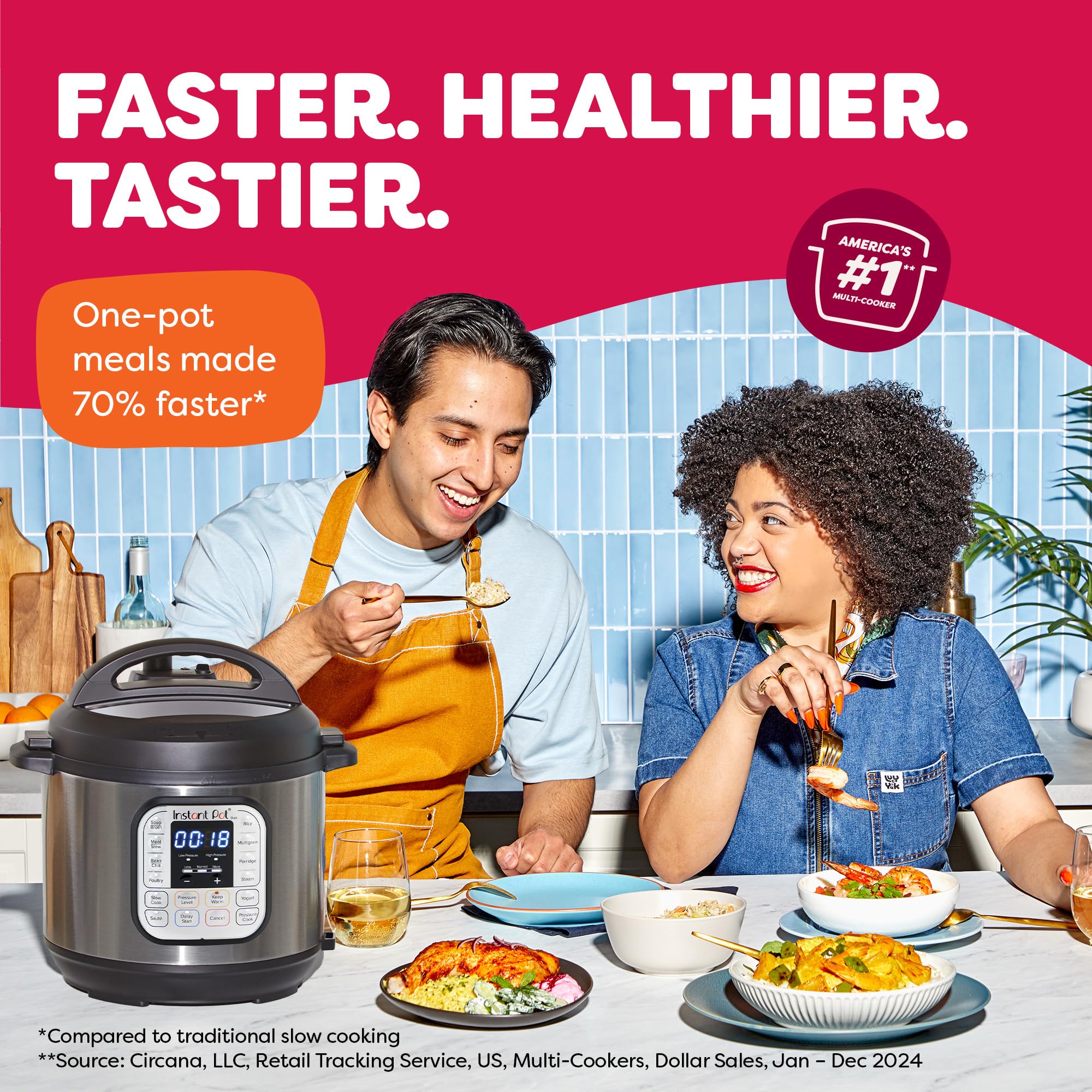 Instant Pot Duo 7-in-1 Electric Pressure Cooker, Slow Cooker, Rice
