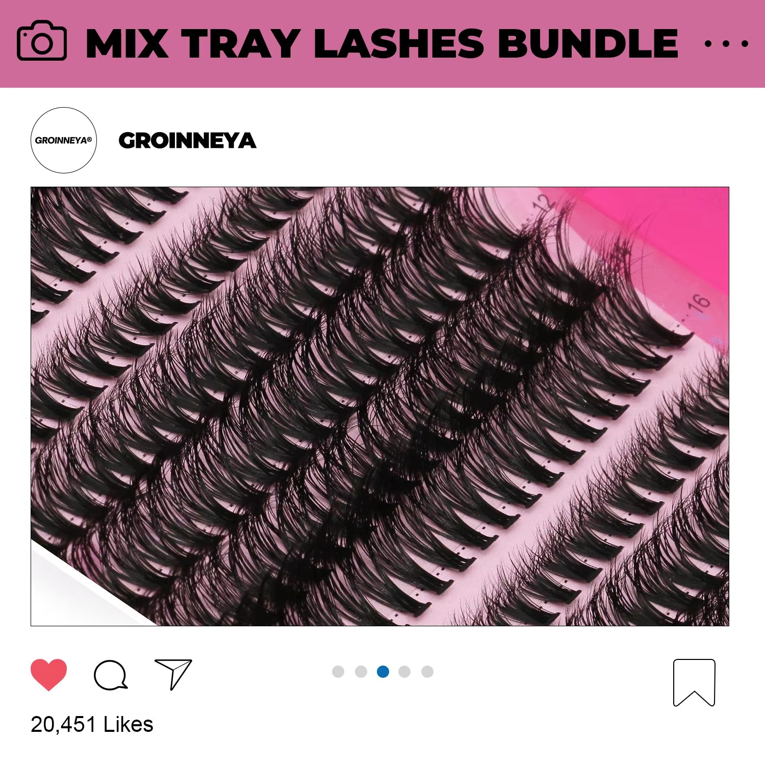 GROINNEYA Eyelashes 3 Style Mixed Fluffy Lash Clusters 8-16Mm Eyelashes Exctensions Natural Wispy Clusters Lashes Makeup